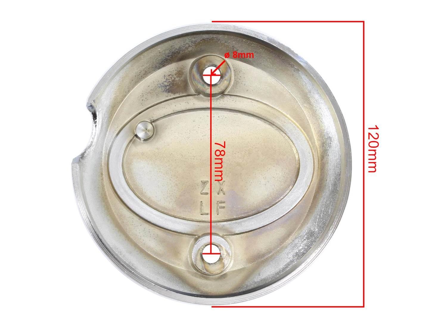 Dekielek prawy sprzęgła chrom benzer xcross 50 - zdjęcie 5