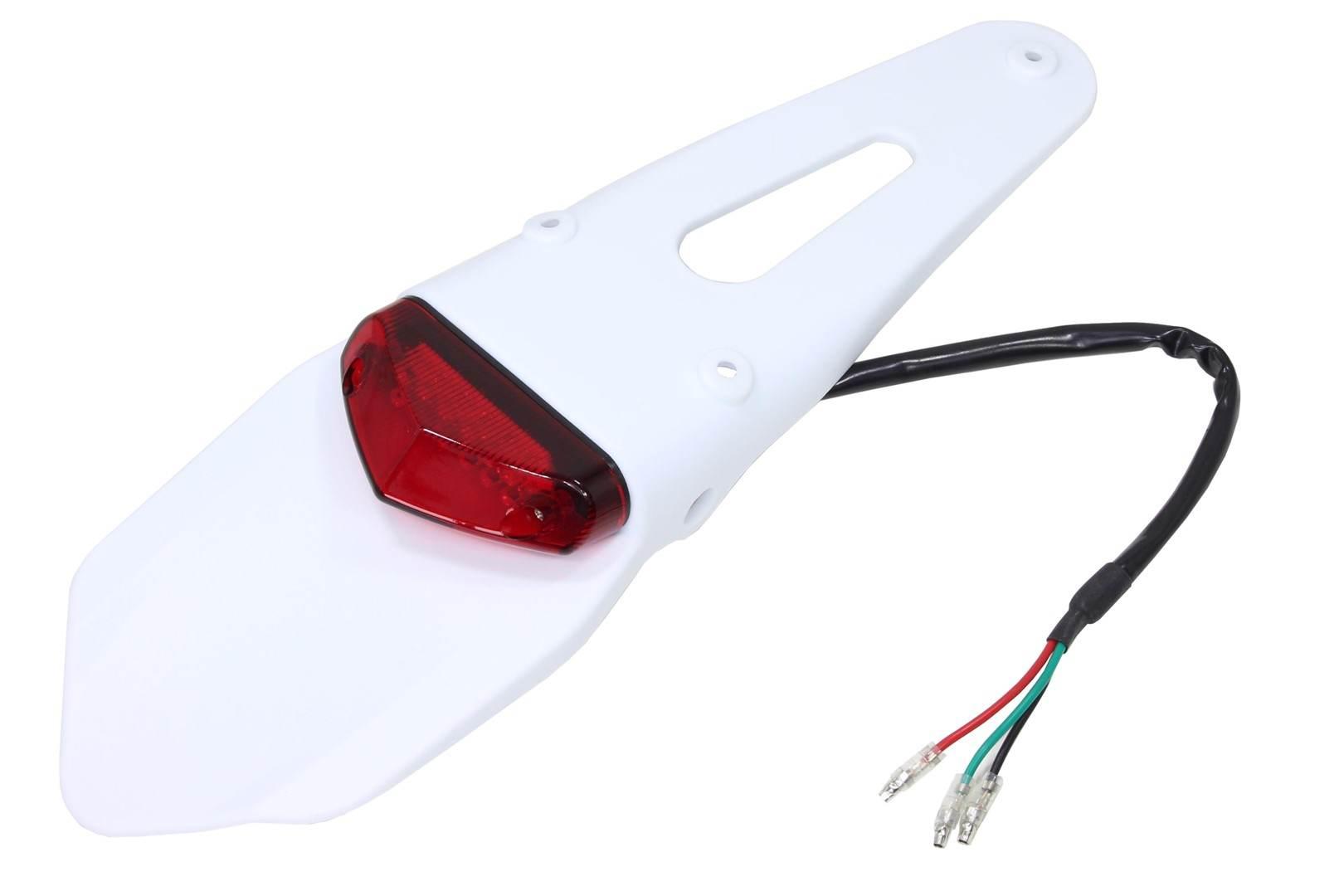 Błotnik tył z lampą cross biała bri | ROY16002