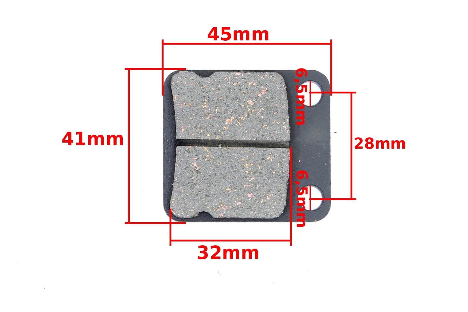 Klocki hamulcowe gy6-50 honda atc 250 kawasaki klx 125/150 pgo bugrider 50/ - zdjęcie 5
