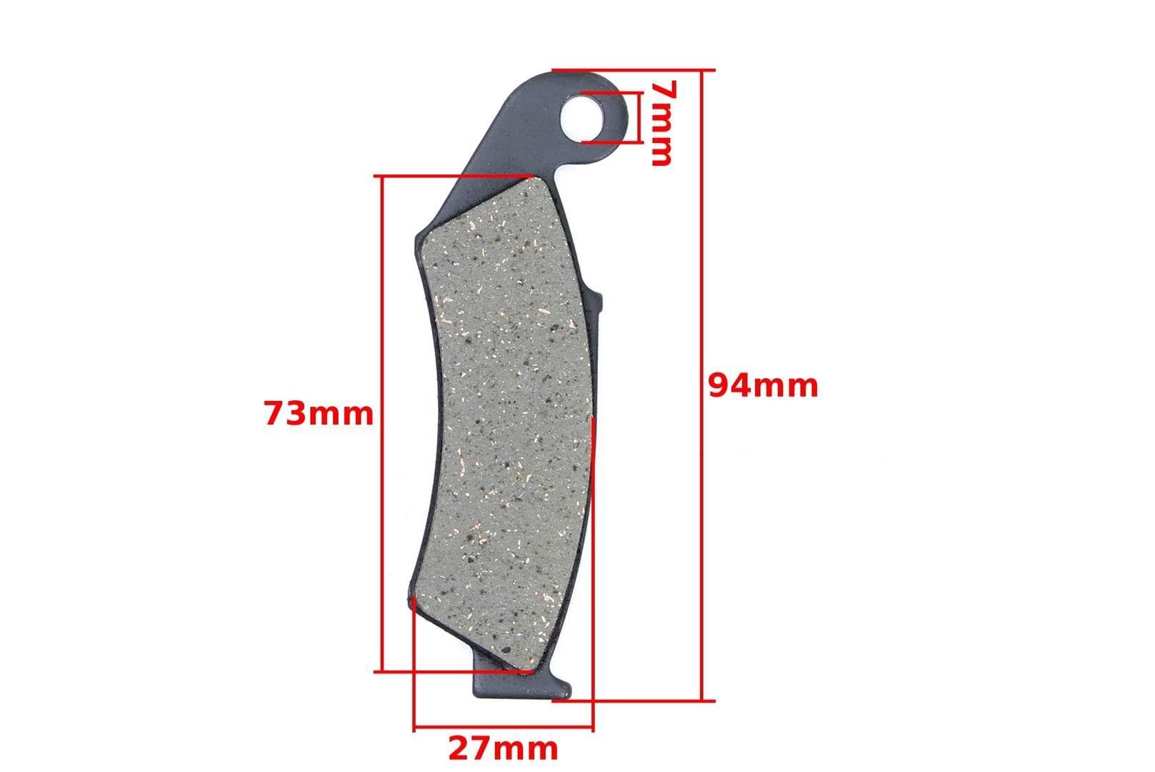 Klocki hamulca honda crm 250 crm 75 crm 50 ax1 sbp - zdjęcie 5