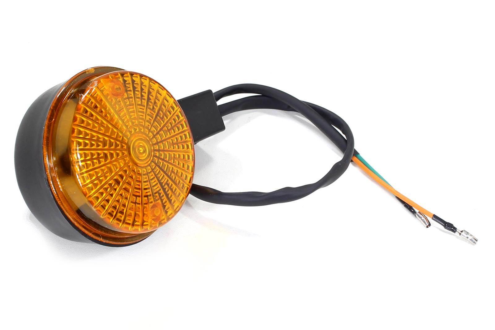 Kierunkowskaz mz simson okrągły pomarańczowy przód import - zdjęcie 2