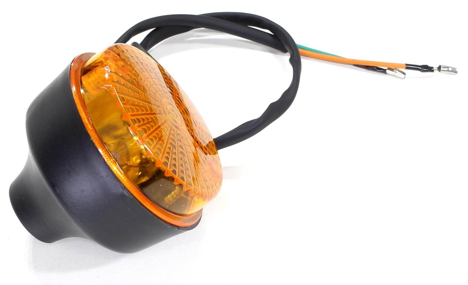 Kierunkowskaz mz simson okrągły pomarańczowy przód import - zdjęcie 3