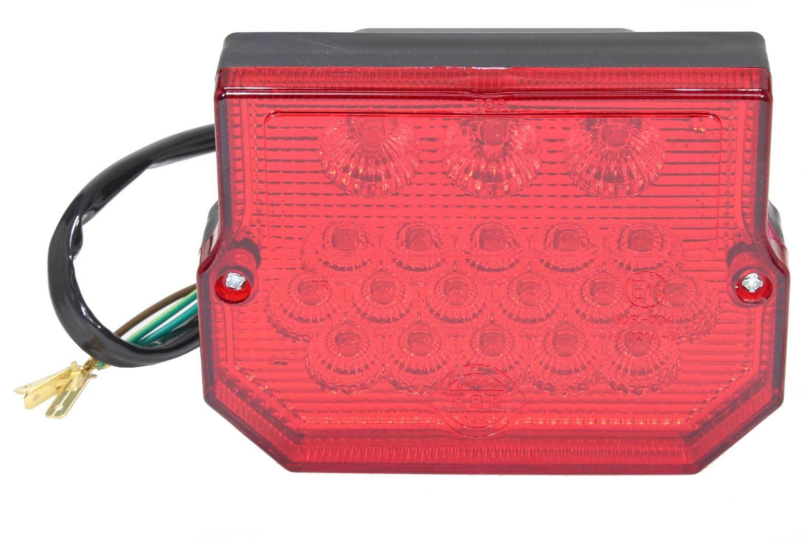 Lampa tył mz kwadrat czerwona led sc | ROY23020