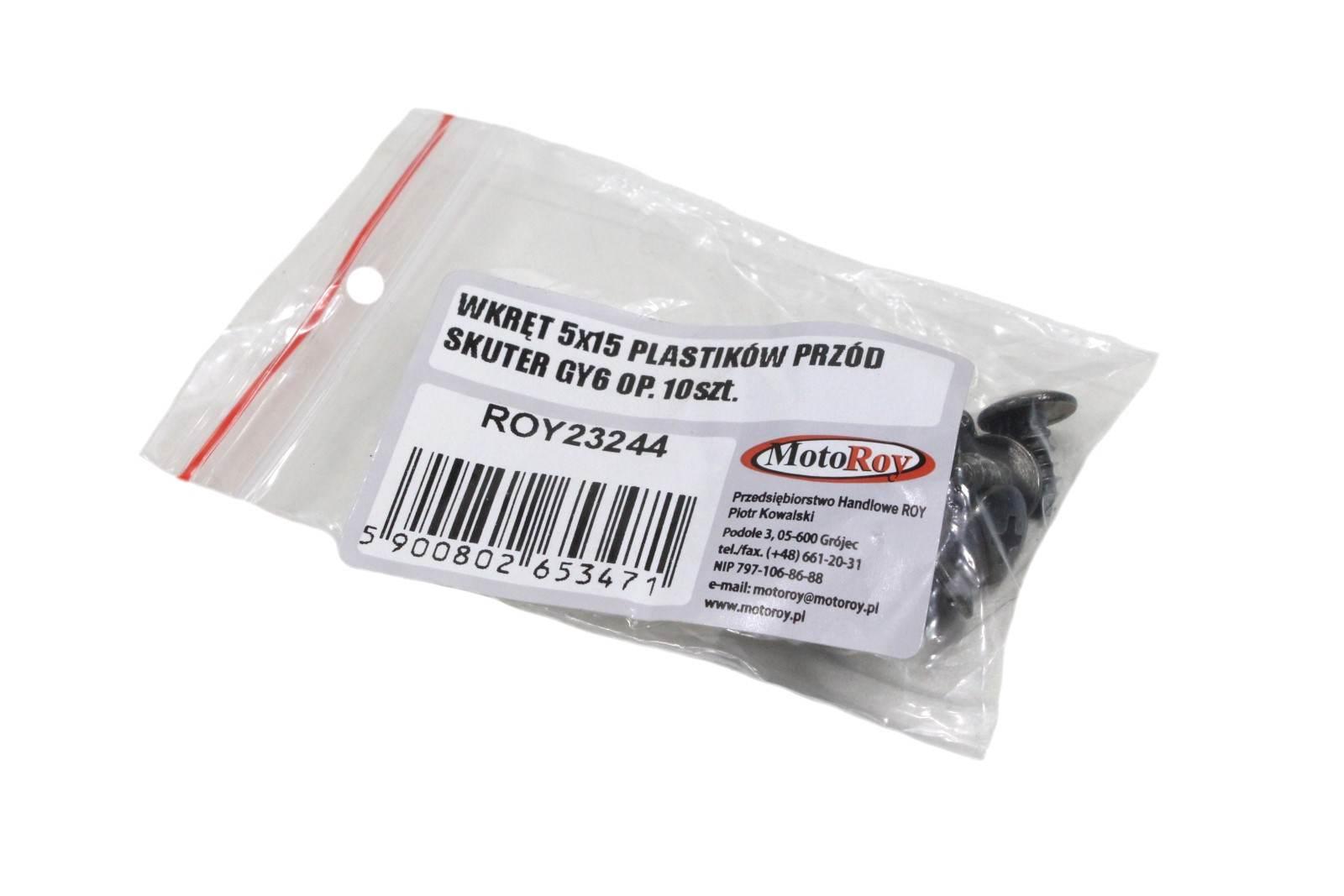 Wkręt 5x15 plastików przód skuter gy6 opz.10szt - zdjęcie 2
