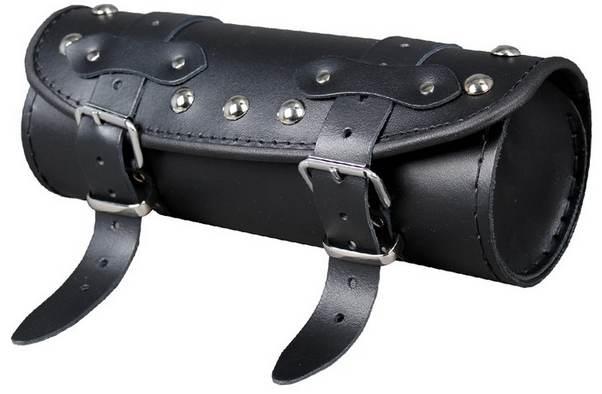 Piórnikrolka nal 28cm skóra naturalna z ćwiekami