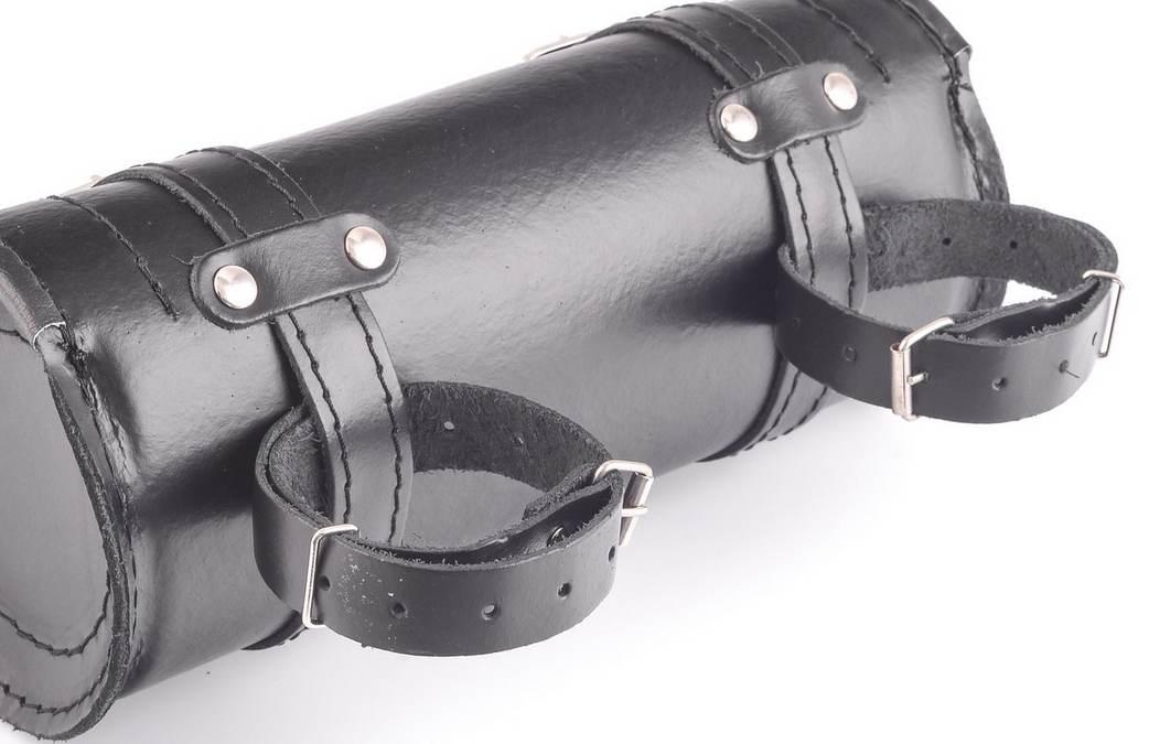 Piórnikrolka nal 28cm skóra naturalna z ćwiekami - zdjęcie 3