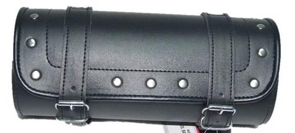 Piórnikrolka nal 27cm skóra naturalna z ćwiekami