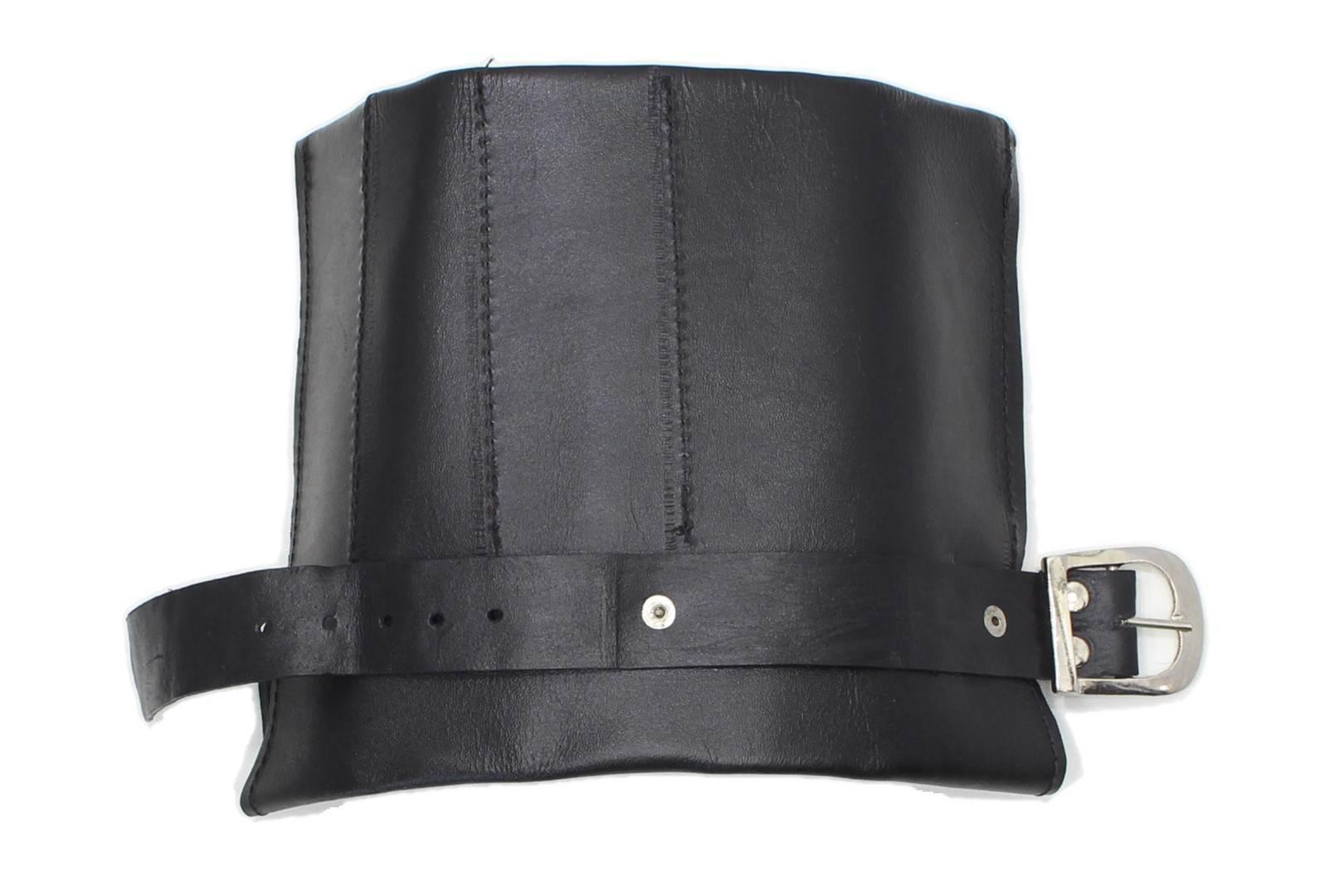 Sakwa torba na narzędzia nal ekoskóra czarna - zdjęcie 3