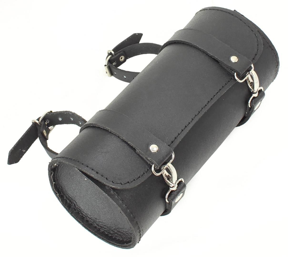 Piórnikrolka nal skóra naturalna gładka czarna - zdjęcie 2