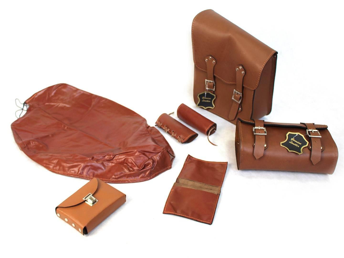 Sakwa rolka osłona manetek pokrowiec skóra nat kpl - zdjęcie 2