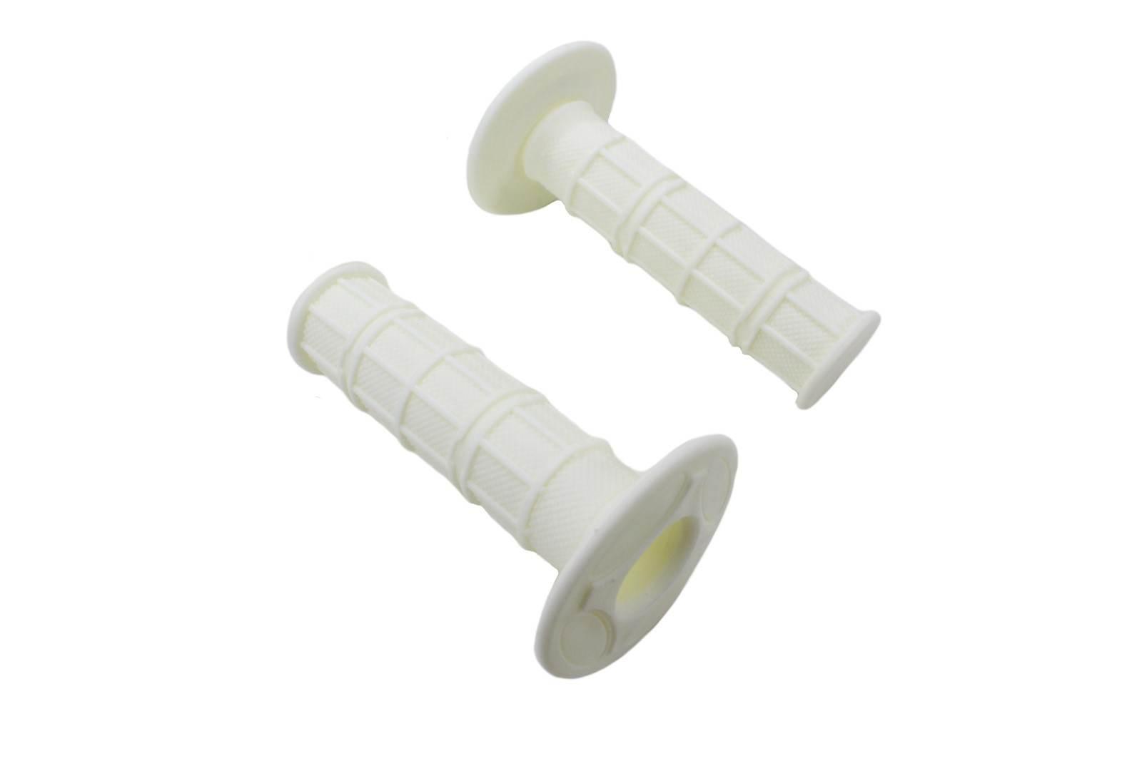 Manetka kierownicy cross enduro białe kpl