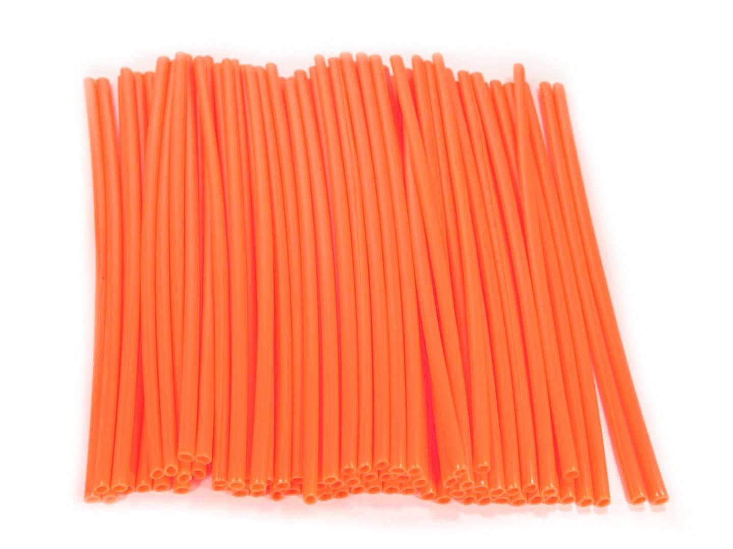 Nakładki szprych felgi cross pomarańczowe kpl 72szt