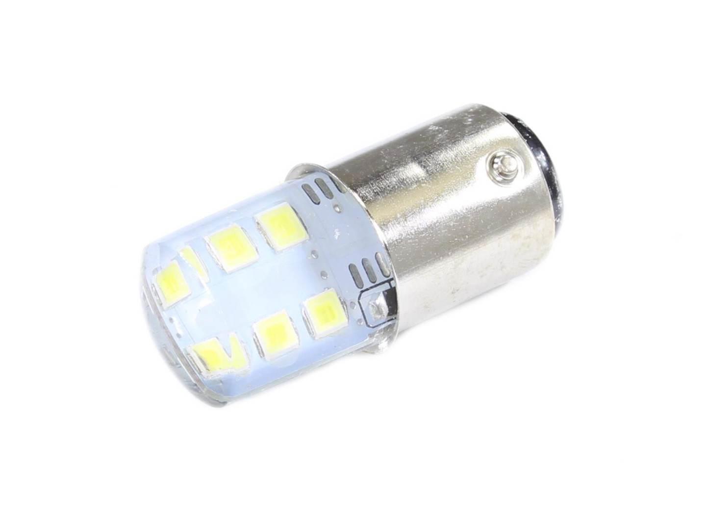 Żarówka 12v led bay15d 12smd 36mm biała sc