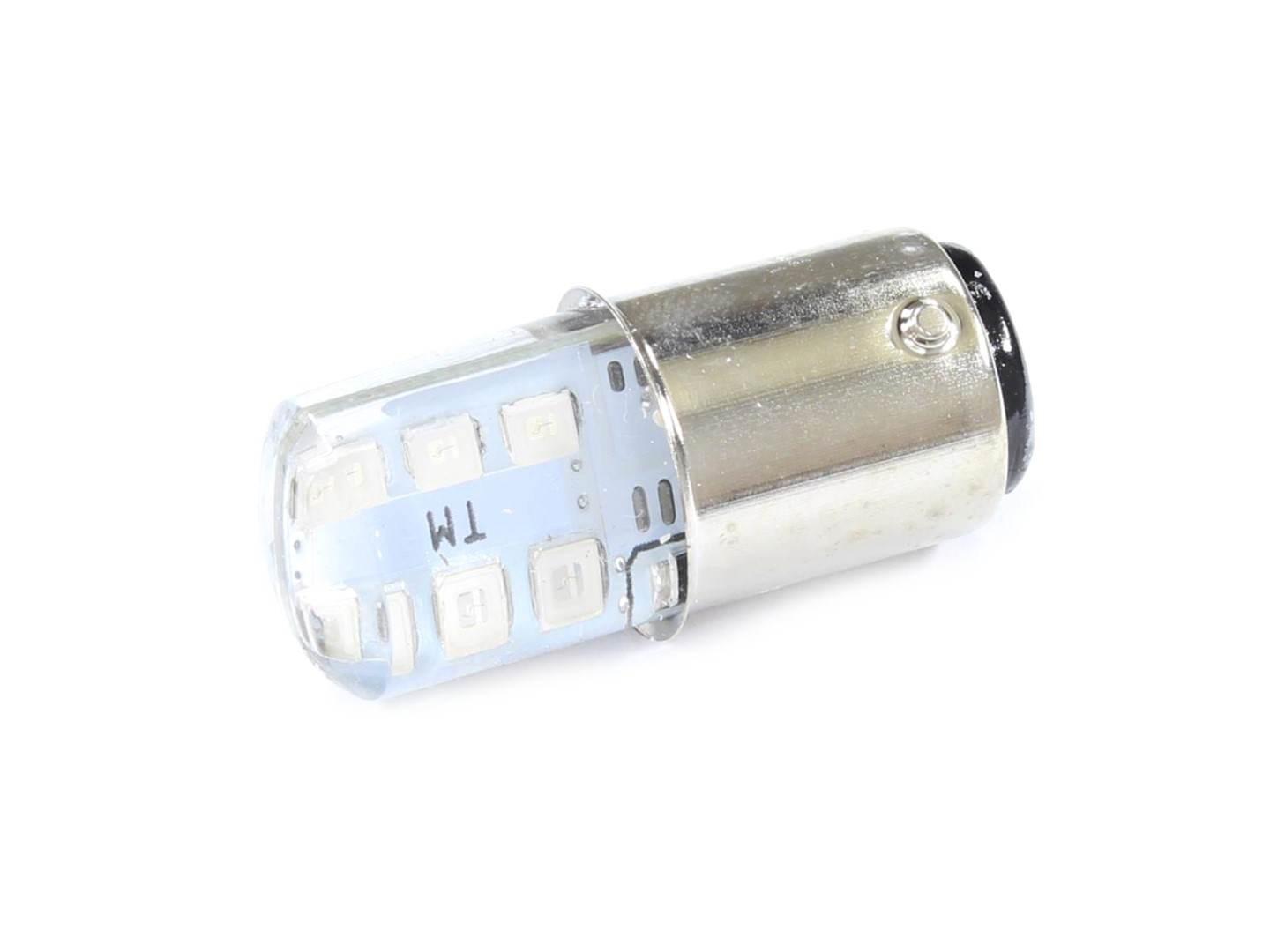 Żarówka 12v led bay15d-12smd niebieska | ROY24651