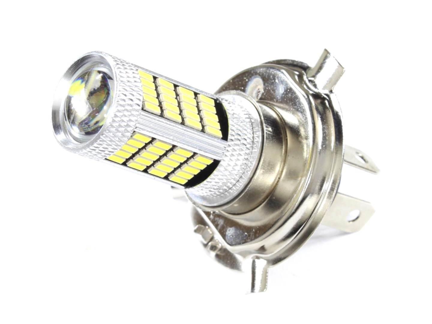 Żarówka 12v led h4 p43t 4014 112smd 73mm biała sc