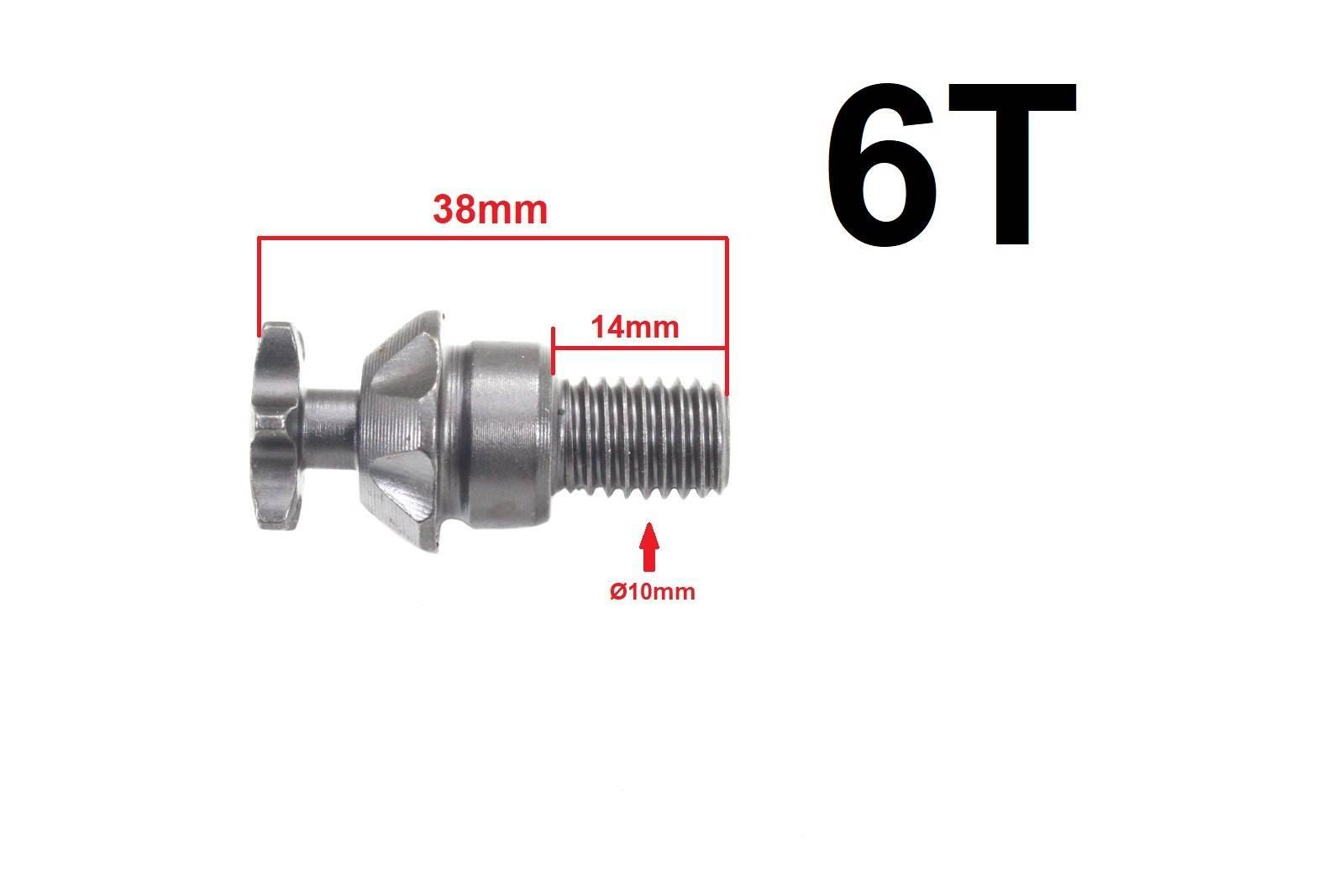 Zębatka z wałkiem pocket t8f 6 zębów hb | ROY25014 - zdjęcie 2