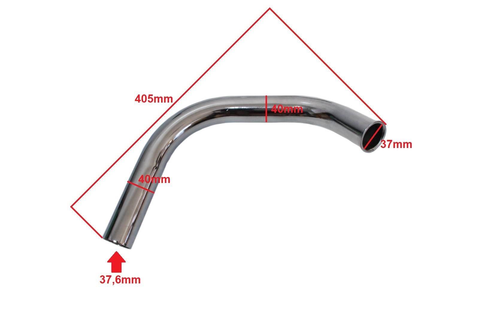 Kolanko tłumika jawa cz 350 6/12v duells kpl di - zdjęcie 4