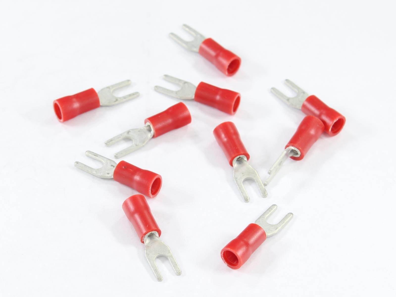 Konektor końcówka widełkowa m3 izolowana 3.2mm 0.5-1.5mm kpl 10szt