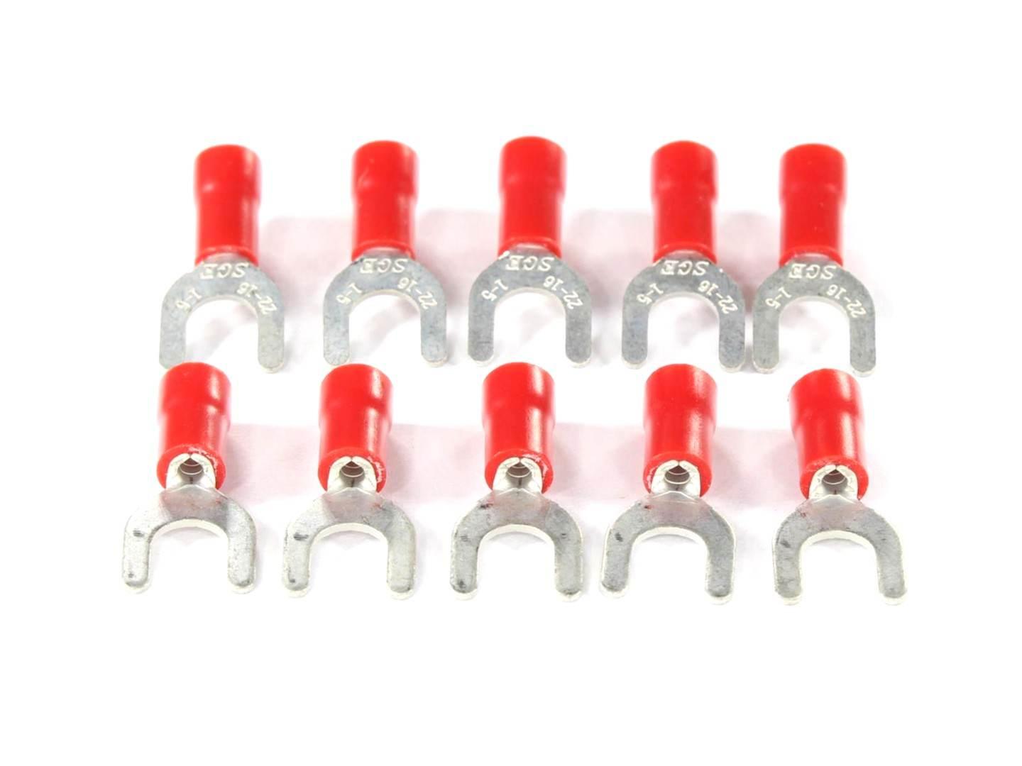 Konektor końcówka widełkowa m5 izolowana 5.3mm 0.5-1.5mm kpl 10szt