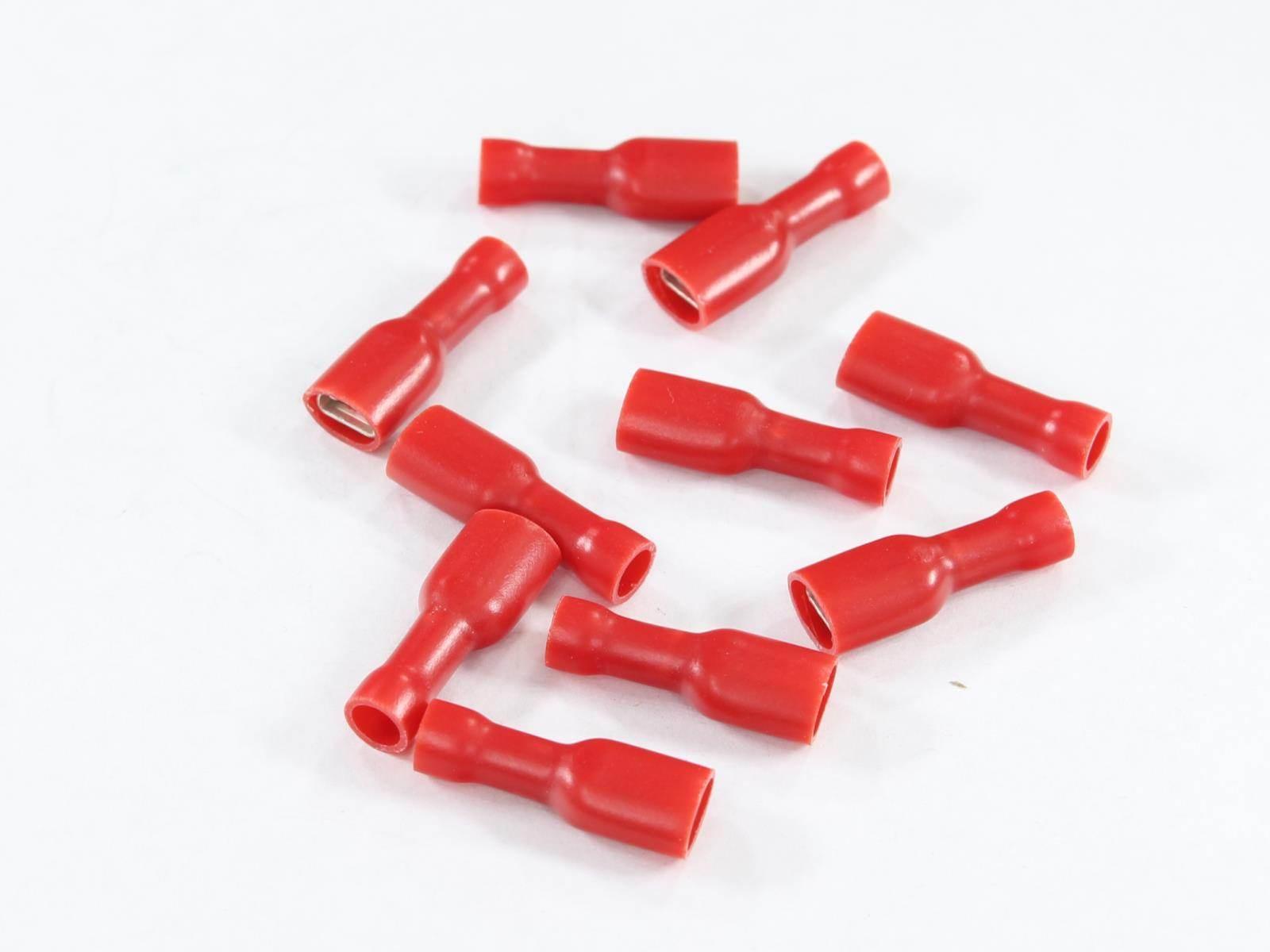 Konektor żeński 4.8x0.8 gniazdo płaskie pełna izolacja 0.5-1.5mm kpl 10szt