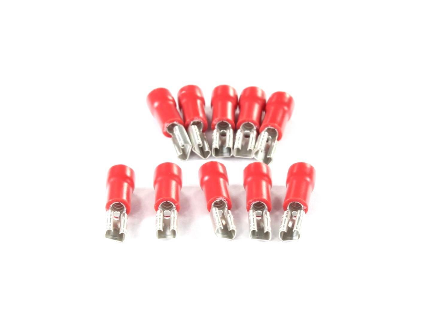 Konektor żeński 2.8x0.8 gniazdo płaskie izolowany 0.5-1.0mm kpl 10szt