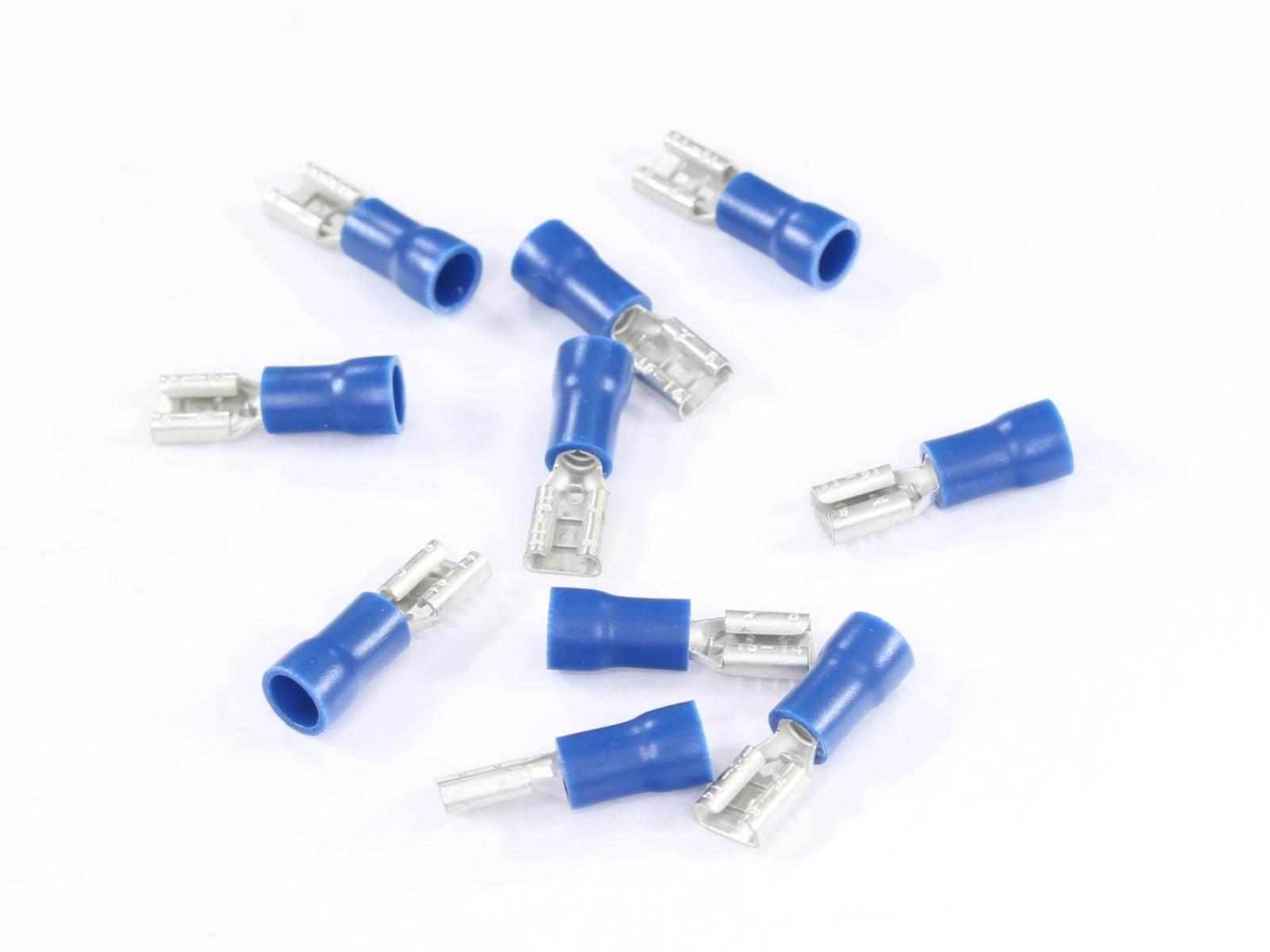 Konektor zeński 4.8x0.8 gniazdo płaskie izolowany 0.8mm 1.5-2.5mm kpl 10szt