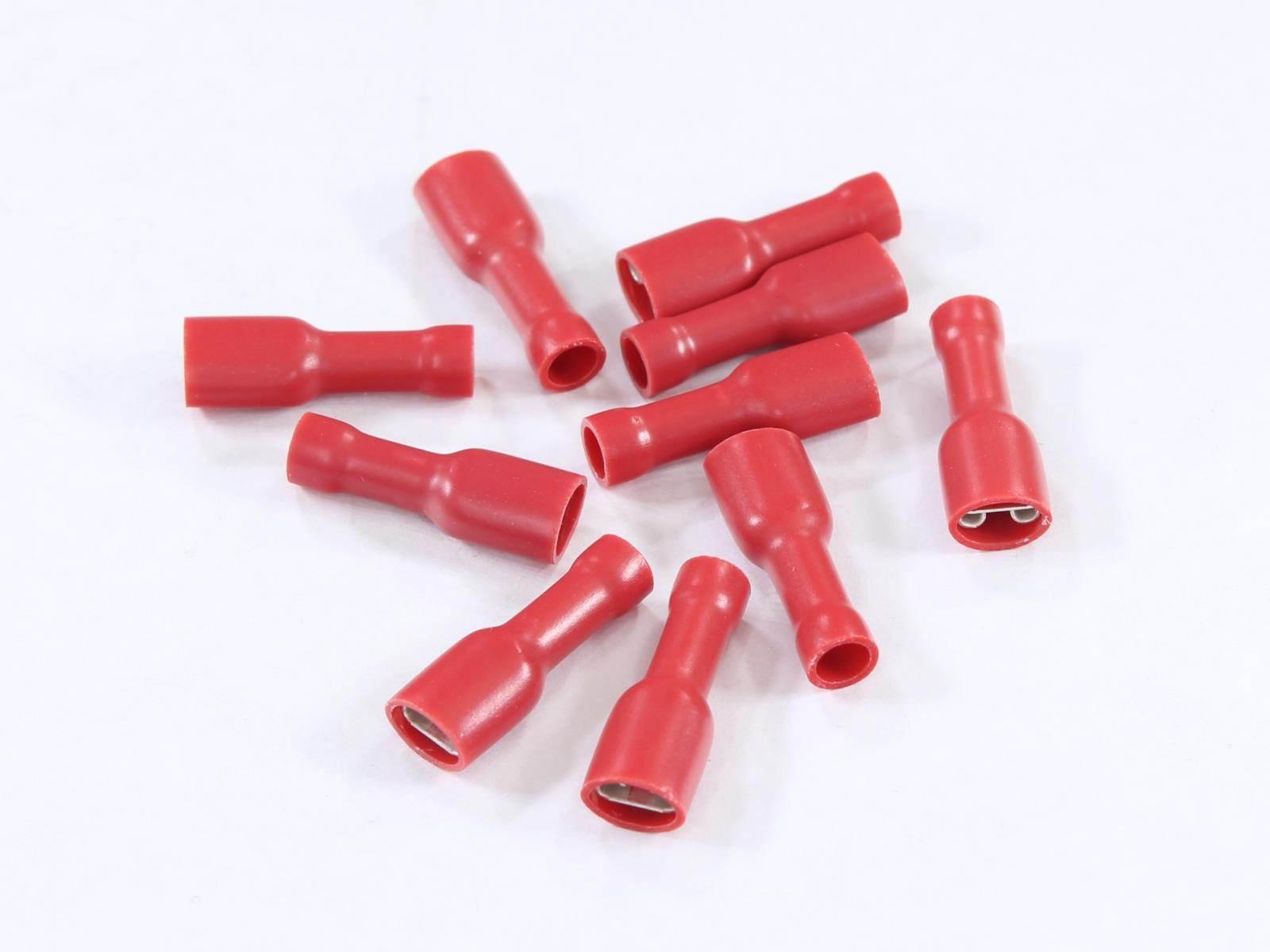 Konektor płaski 4,8mm żeński pełna izolacja0,5mm0,5-1mm