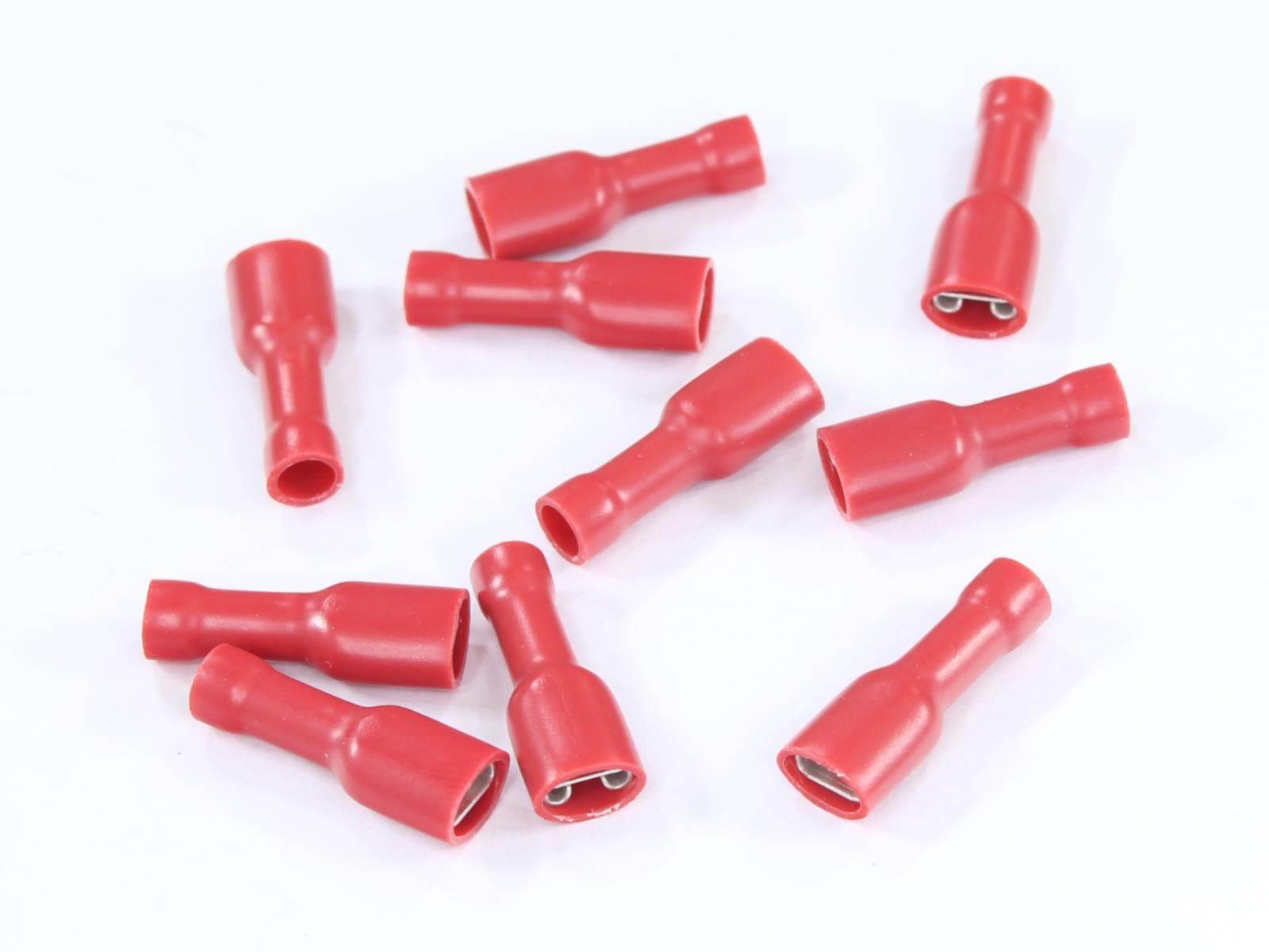 Konektor żeński 4.8x0.8 gniazdo płaskie pełna izolacja 0.5-1.0mm kpl 10szt