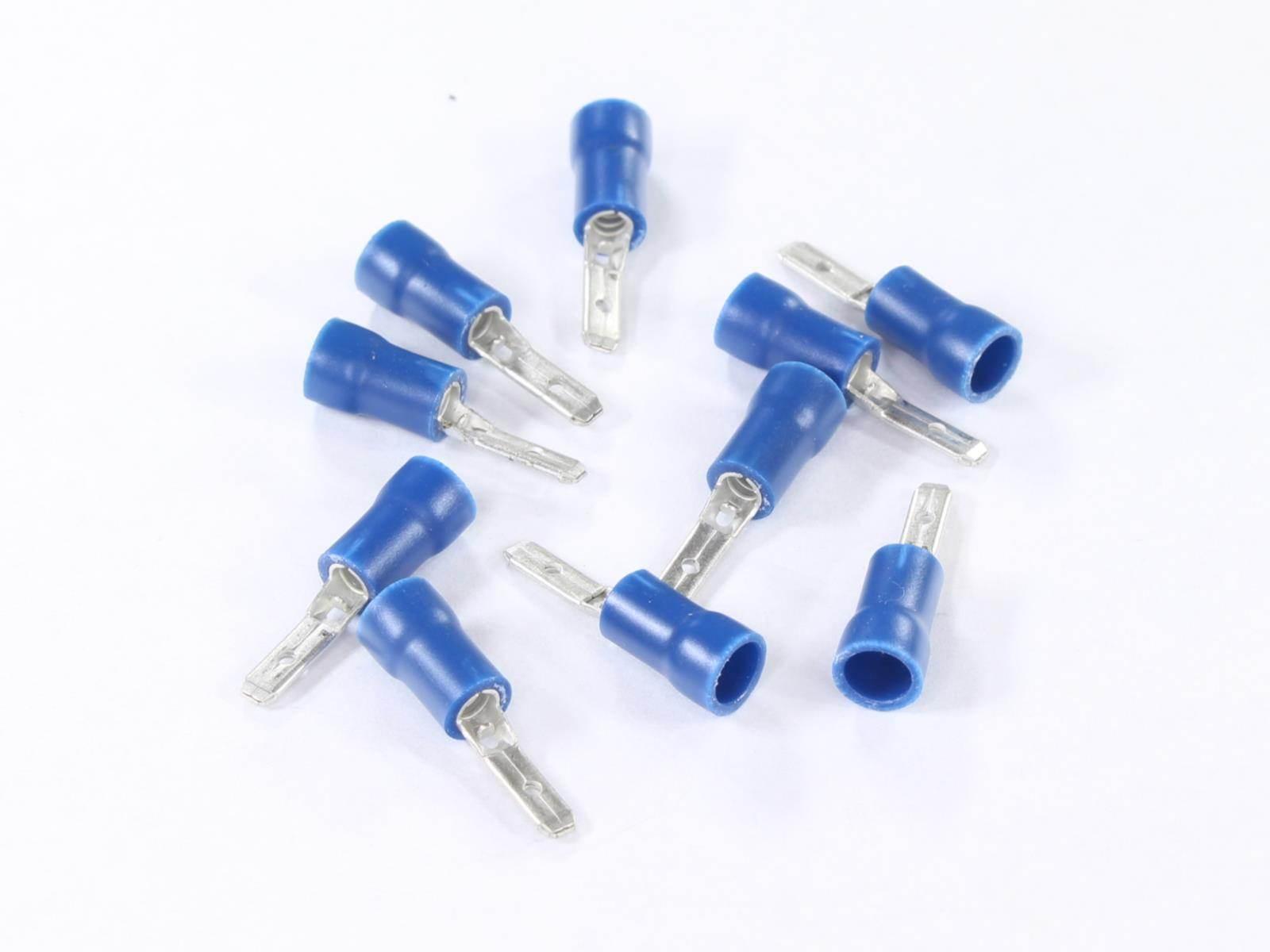 Konektor męski 2.8x0.8 końcówka płaska izolowany 1.5-2.5mm kpl 10szt