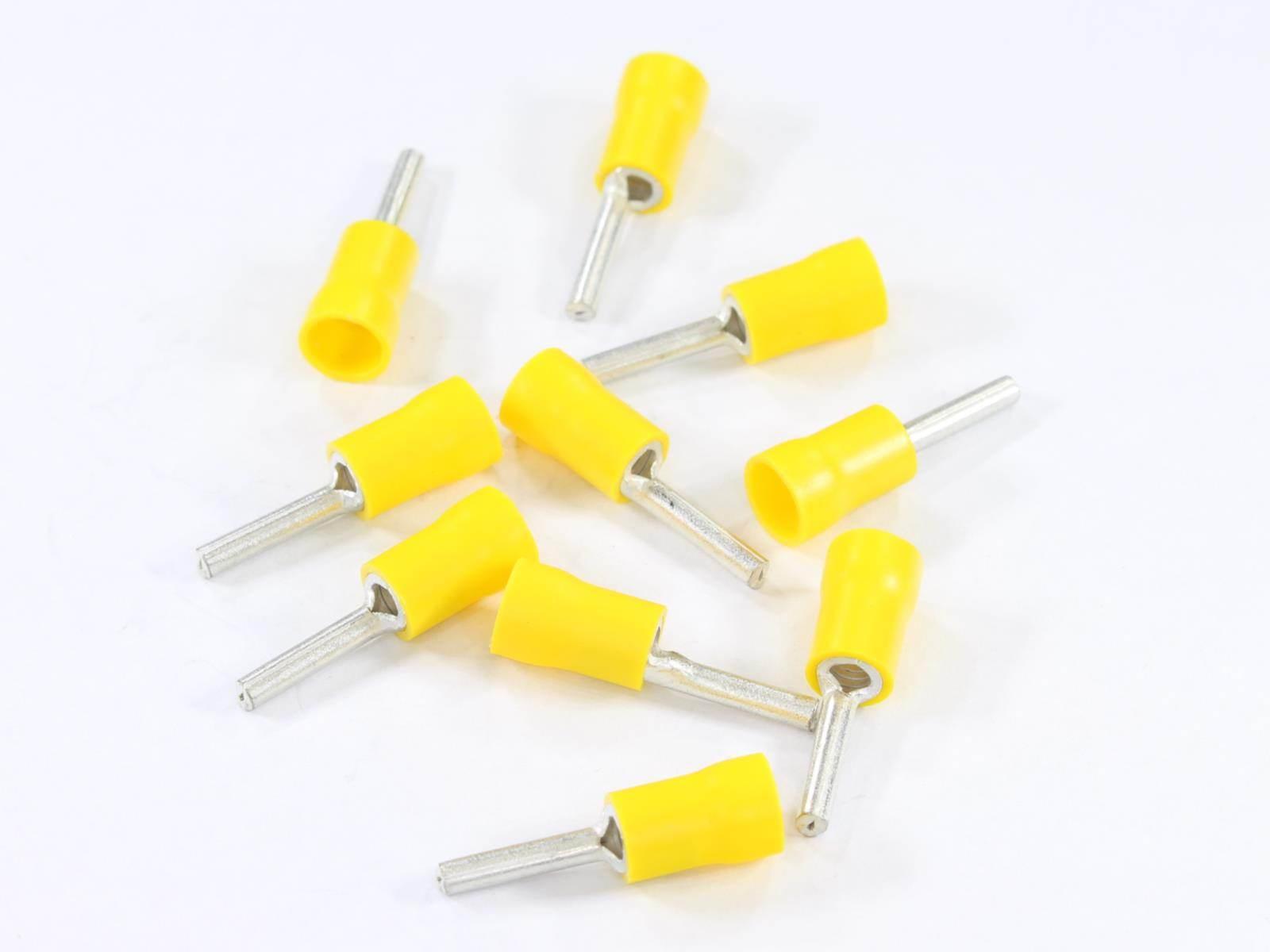 Konektor końcówka igiełkowa 2.6x14mm izolowana 4.0-6.0mm kpl 10szt