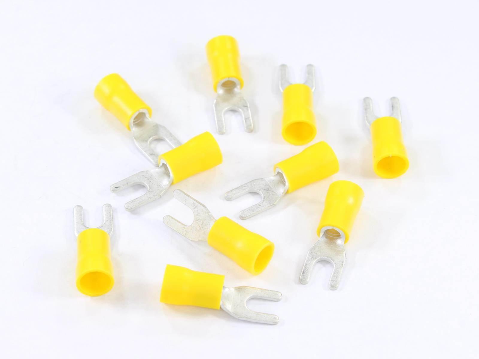 Konektor końcówka widełkowa m4 izolowana 4.3mm 4.0-6.0mm kpl 10szt