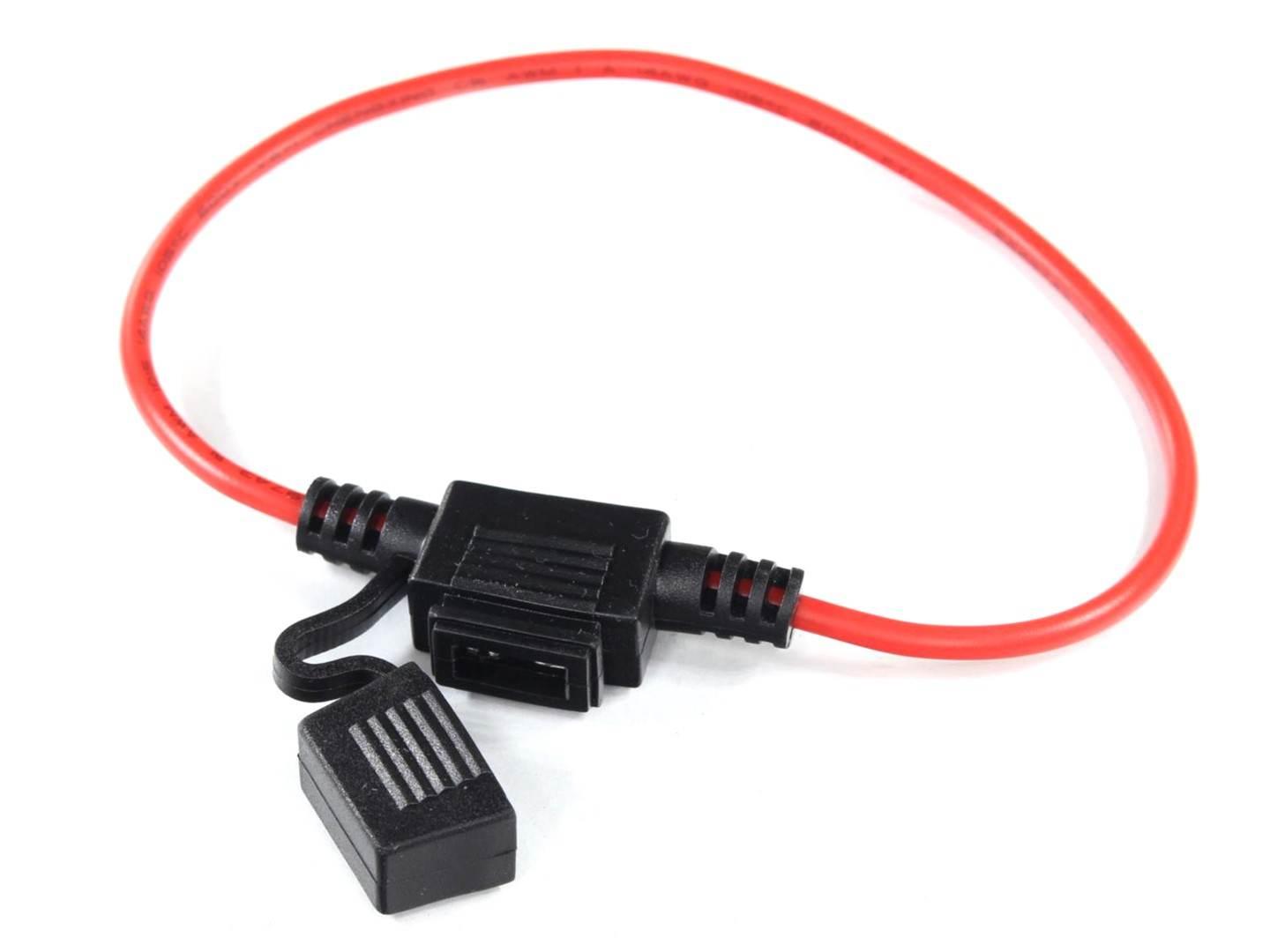 Gniazdo bezpiecznika nożowego mini kabel awg14