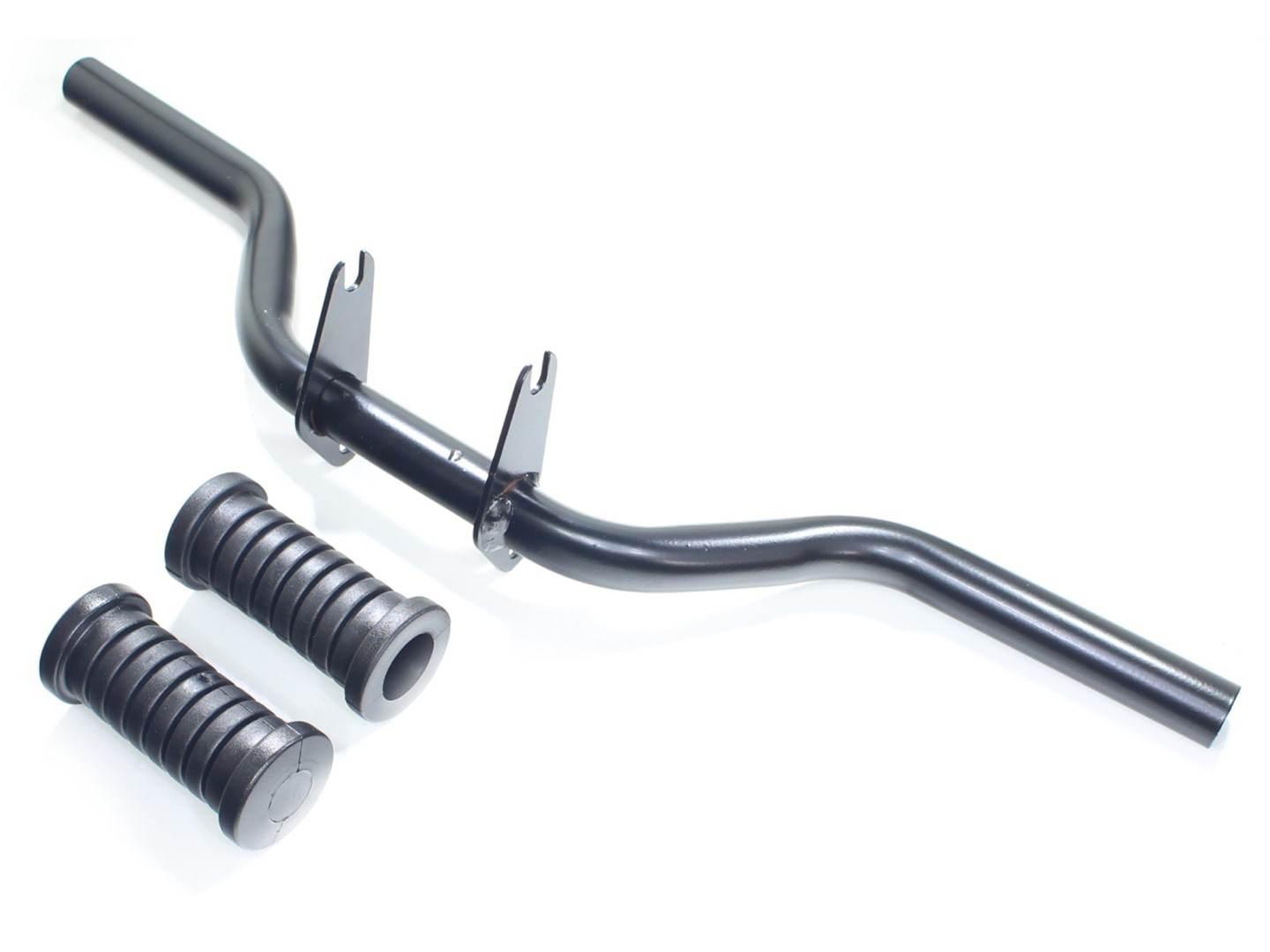 Podnóżek kierowcy simson czarny z gumami dl