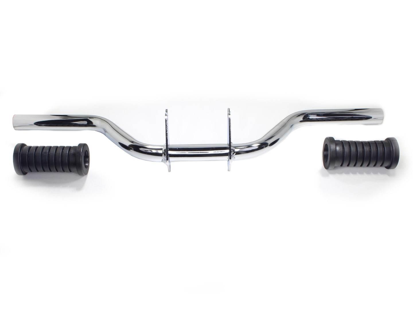 Podnóżek kierowcy simson chrom z gumami dl - zdjęcie 2