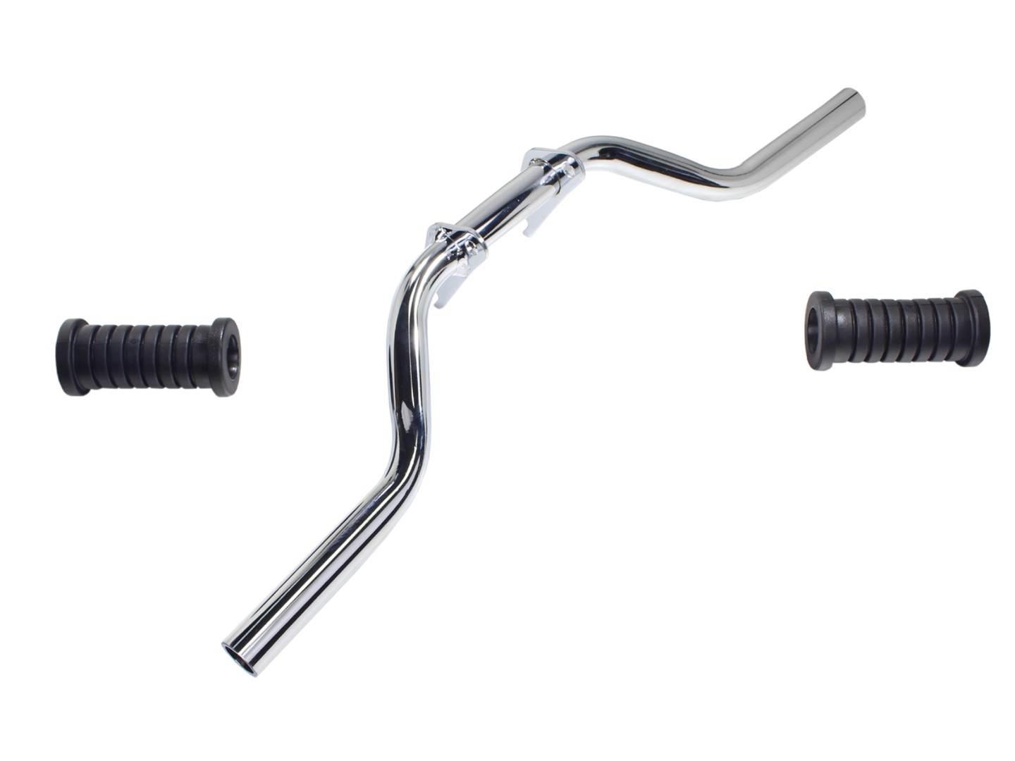 Podnóżek kierowcy simson chrom z gumami dl - zdjęcie 3