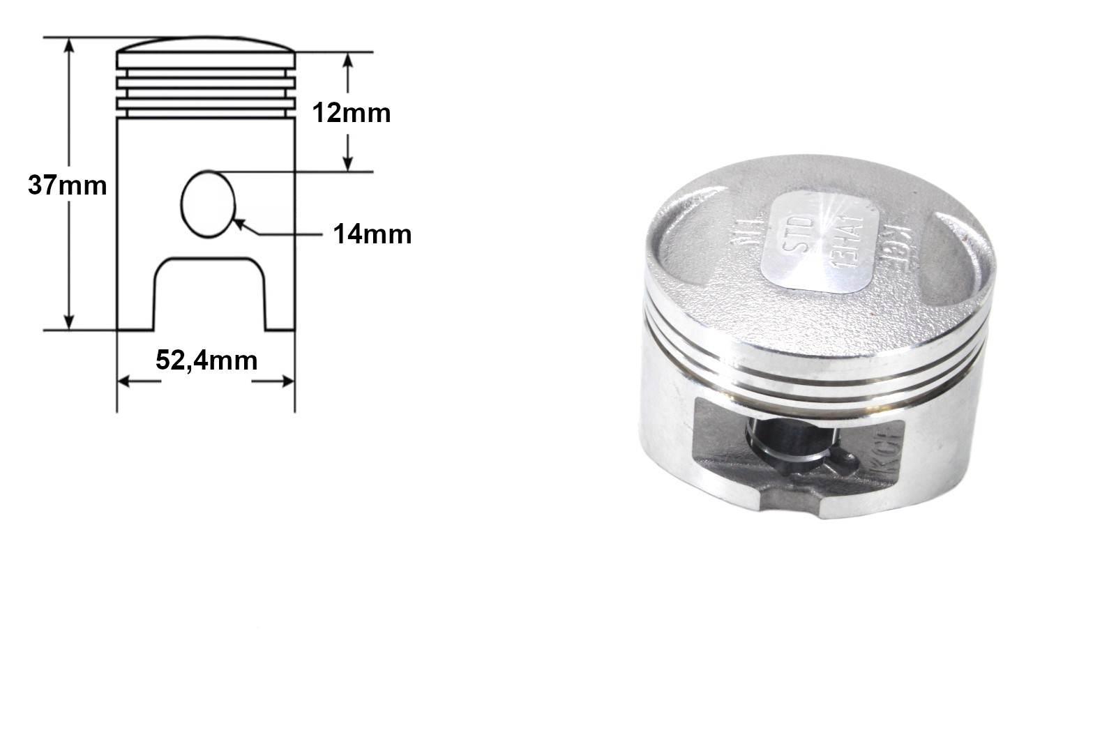 Cylinder honda sh 125 52,4mm rms | RMS100081010 - zdjęcie 4