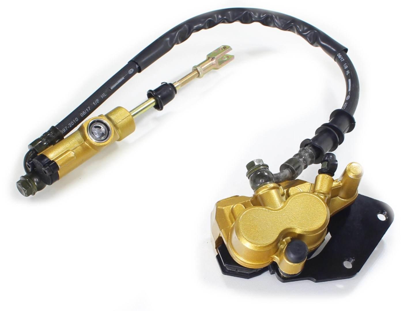 Hamulec kompletny cross 125 tył nowy typ hb