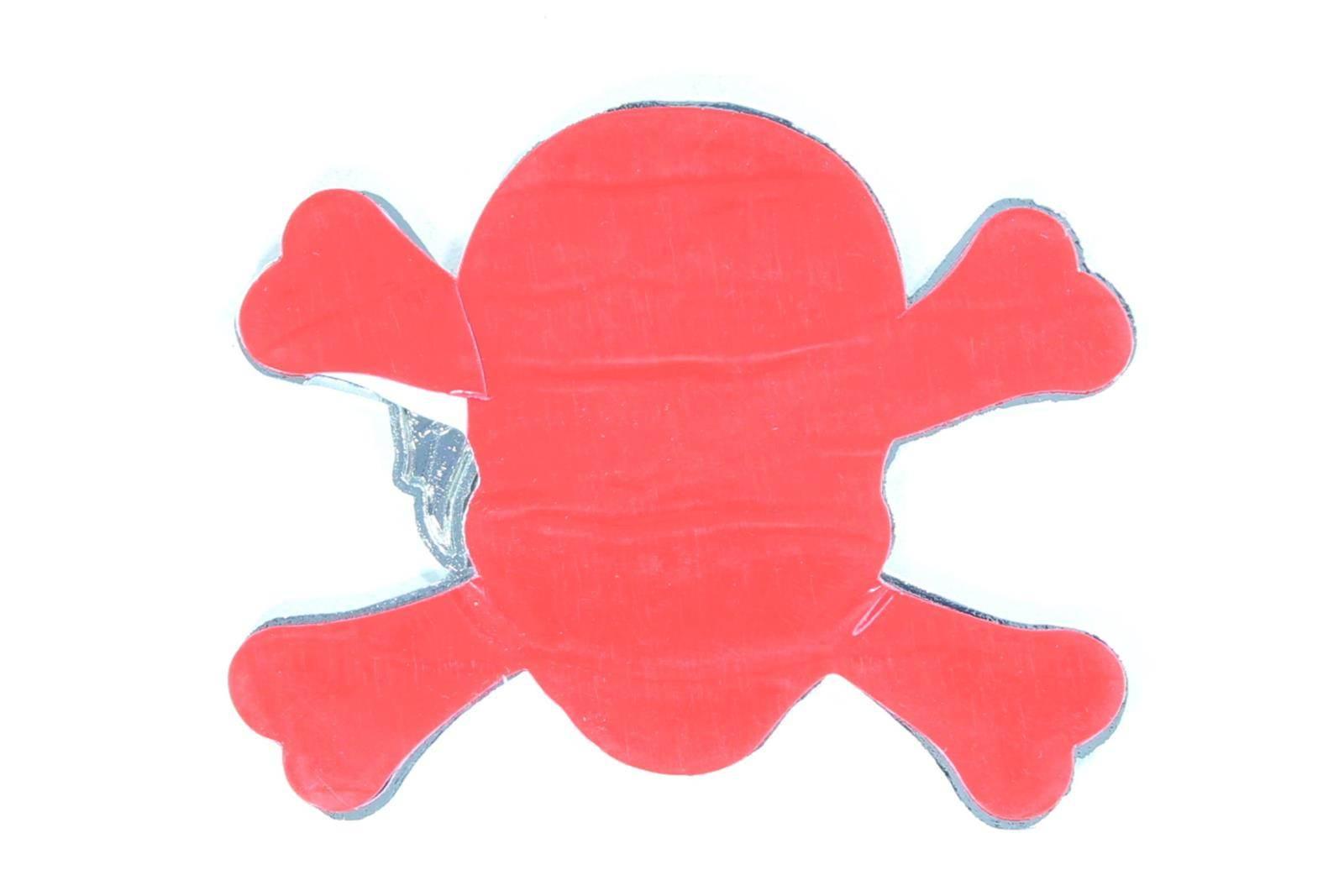 Emblemat znaczek czaszka mod 10 | ROY26133 - zdjęcie 2