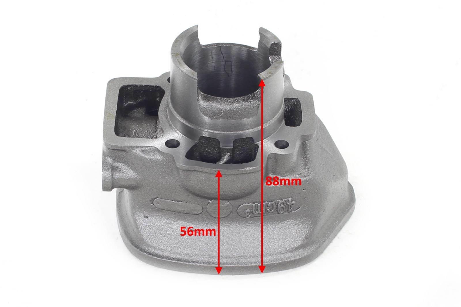 Cylinder piaggio nrg lc derbi gp1 50ccm 40mm pin 12mm 2t kompletny chłodzon - zdjęcie 3