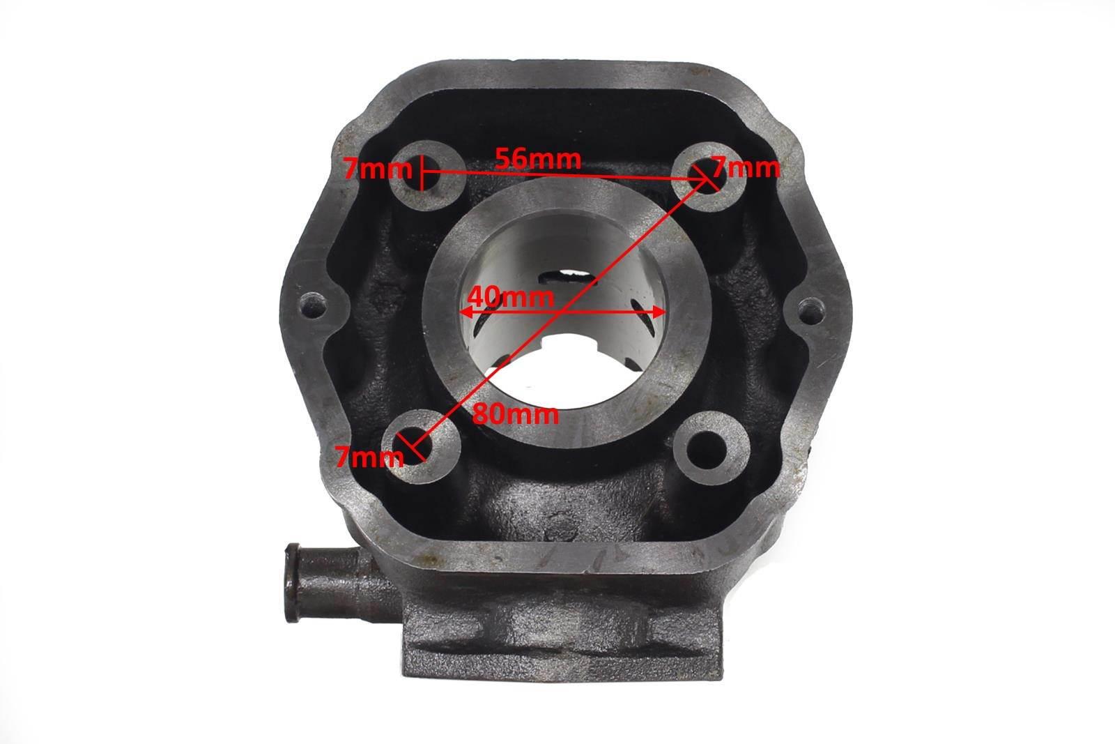 Cylinder derbi senda lc po 2006 roku 50ccm 40mm pin 12mm 2t kompletny chłod - zdjęcie 5