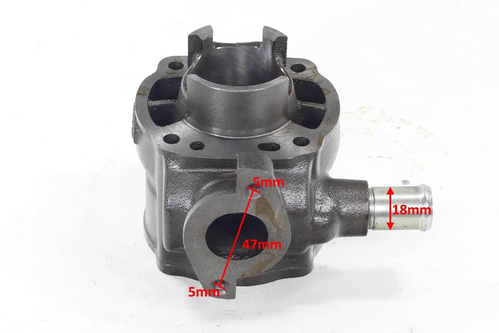 Cylinder suzuki katana lc aprilia ditech tgb morini 50ccm 41mm pin 12mm 2t kompletny chłodzony cieczą aprilia-sr/grigio/harada/hot red/replica sr suzuki-ay50 katana/ux50 zullion atala-hacker/skeggia oraz większość motocykli z silnikiem morini - zdjęcie 2