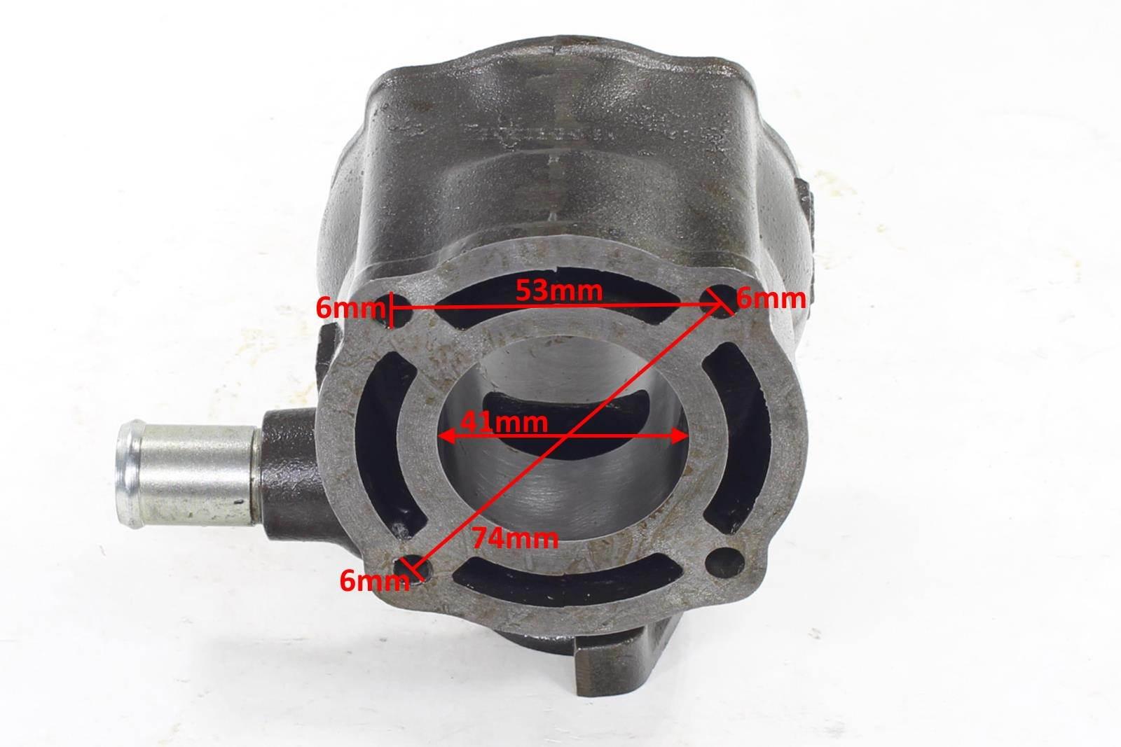 Cylinder suzuki katana lc aprilia ditech tgb morini 50ccm 41mm pin 12mm 2t kompletny chłodzony cieczą aprilia-sr/grigio/harada/hot red/replica sr suzuki-ay50 katana/ux50 zullion atala-hacker/skeggia oraz większość motocykli z silnikiem morini - zdjęcie 5