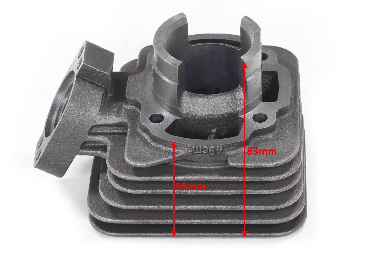 Cylinder peugeot buxy speedfight elyseo vivacity 50ccm 40mm pin 12mm 2t kompletny sa peugeot-citystar/django/elyseo/elystar/kisbee/looxor/ludix/speedfight/tkr/trekker/vivacity - zdjęcie 3