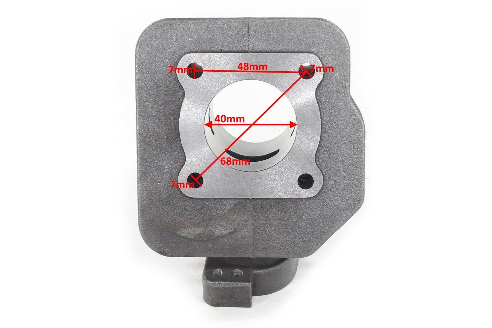 Cylinder peugeot buxy speedfight elyseo vivacity 50ccm 40mm pin 12mm 2t kompletny sa peugeot-citystar/django/elyseo/elystar/kisbee/looxor/ludix/speedfight/tkr/trekker/vivacity - zdjęcie 5