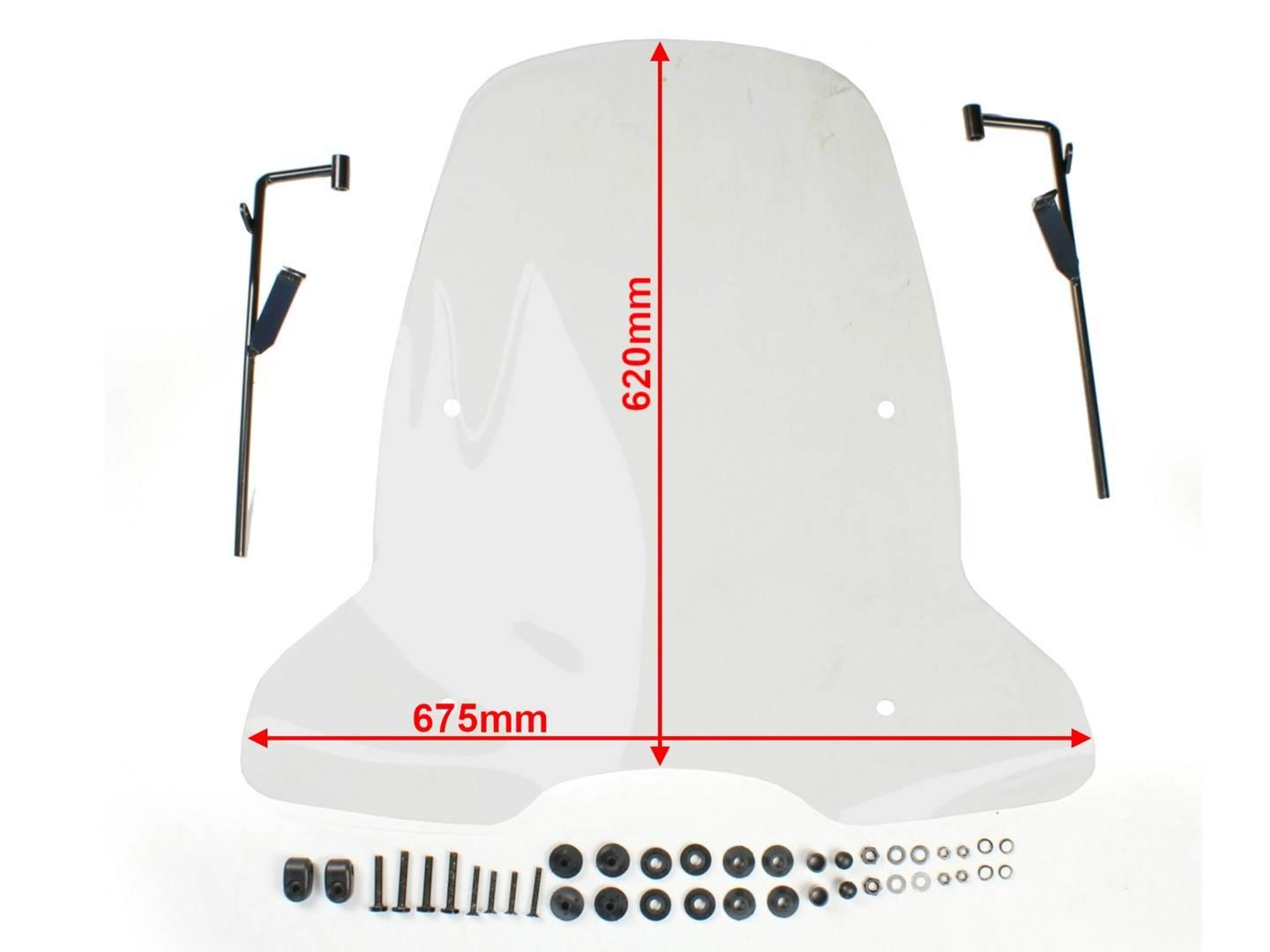 Szyba czołowa skuter-owiewka ym-4245 kymco agility - zdjęcie 3