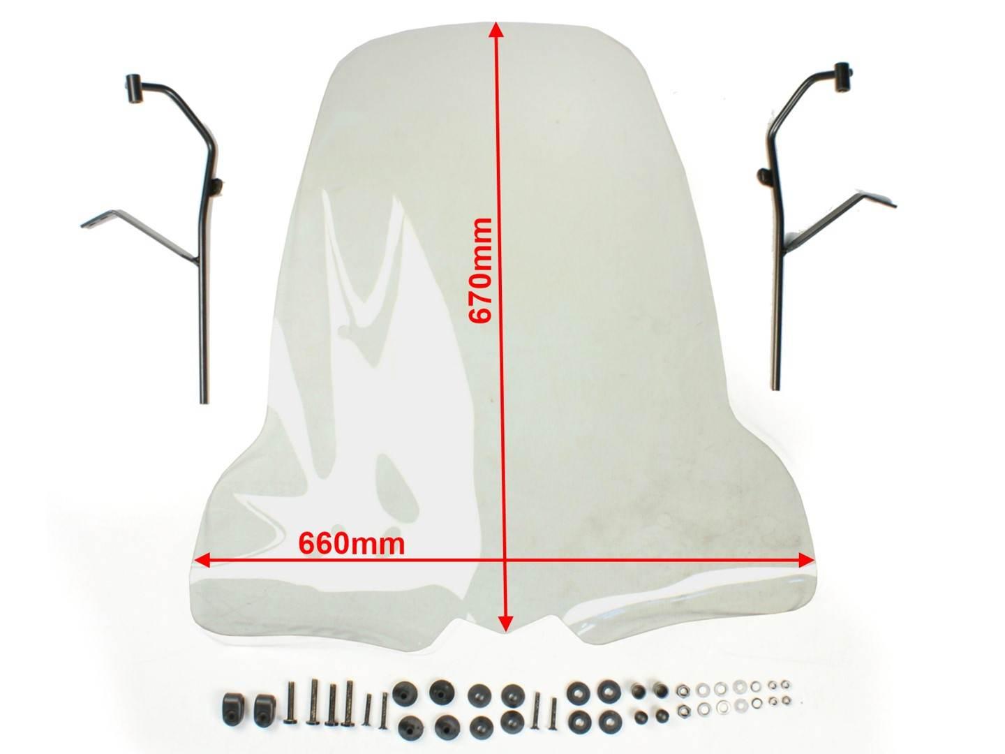 Szyba czołowa skuter-owiewka ym-4283 kymco agility - zdjęcie 3