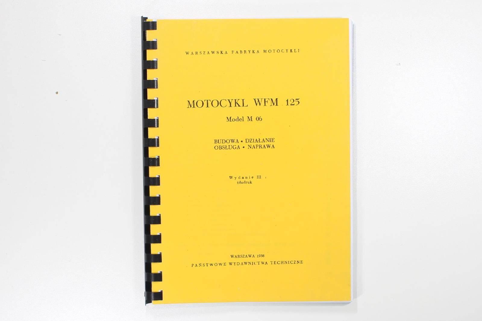 Katalog instrukcja obsługi i naprawy wfm 125 m06