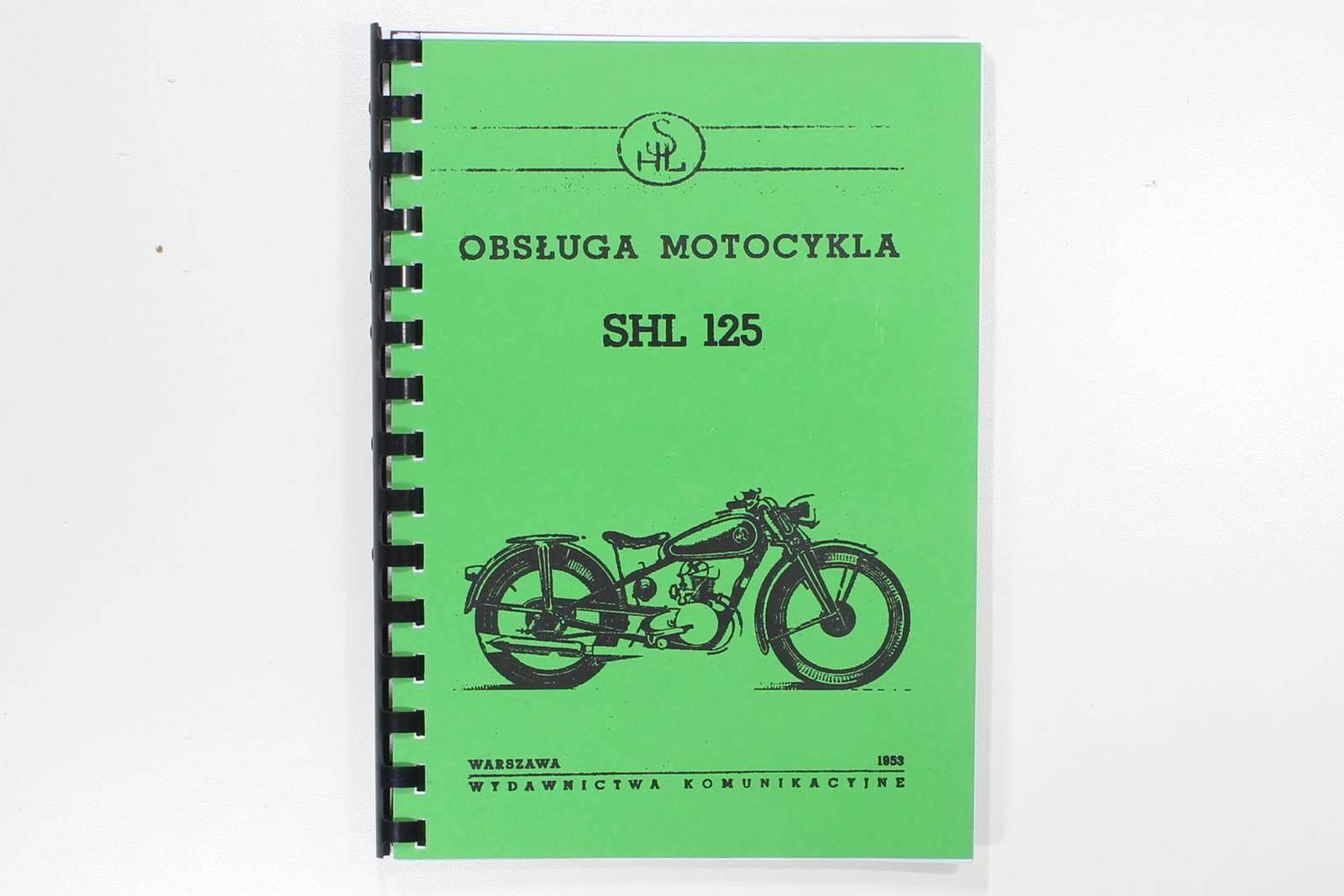 Katalog instrukcja obsługi shl 125 | ROY26362