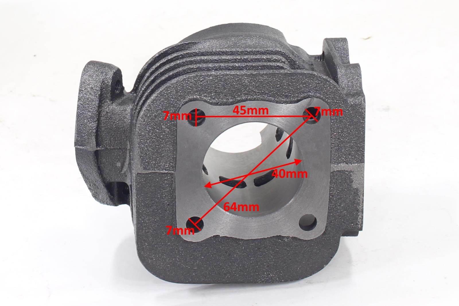 Cylinder yamaha bws aprilia mbk italjet 50cc 40mm kompletny hw - zdjęcie 2