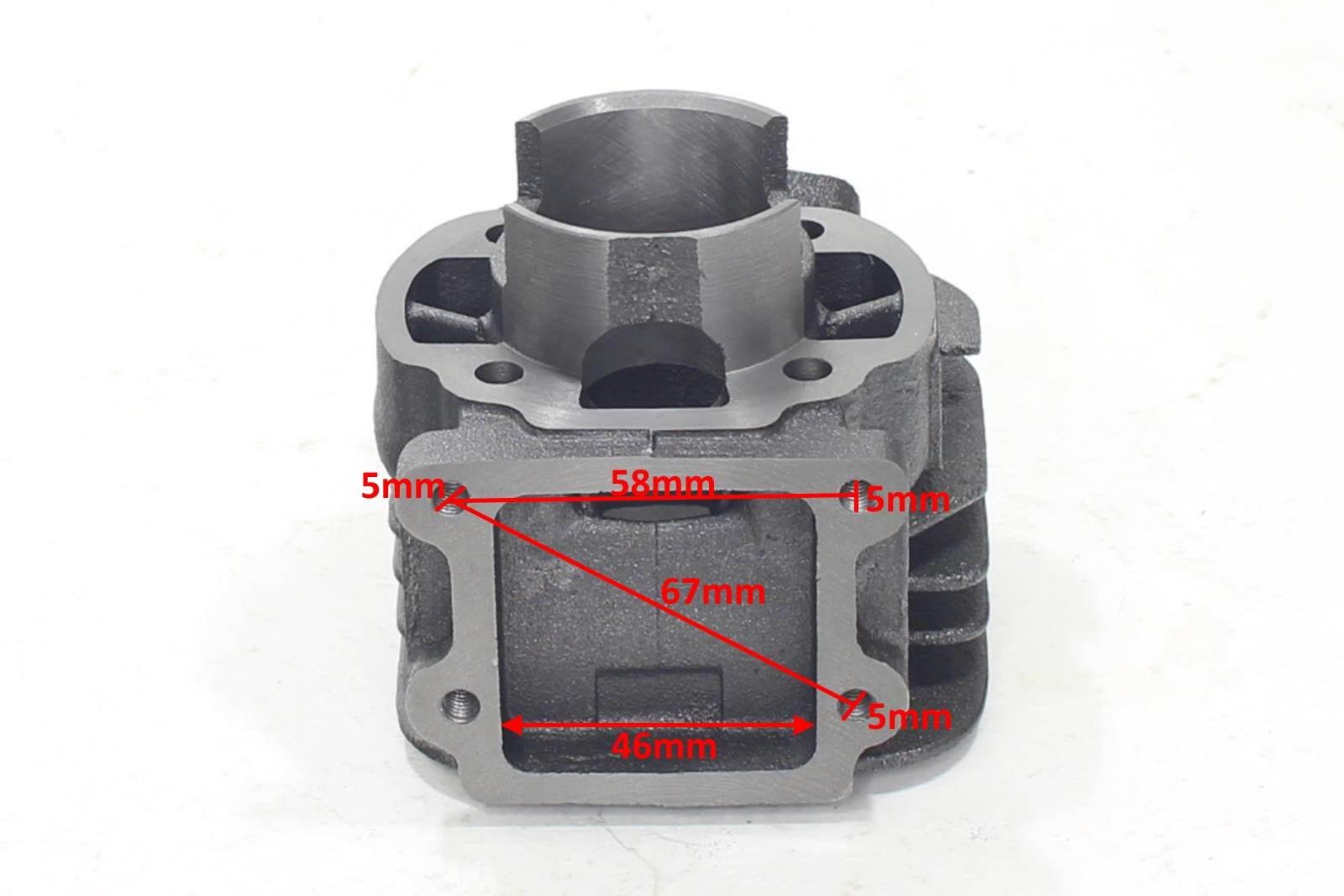 Cylinder yamaha bws aprilia amico sr italjet mbk 60cc 44mm kompletny hw - zdjęcie 4